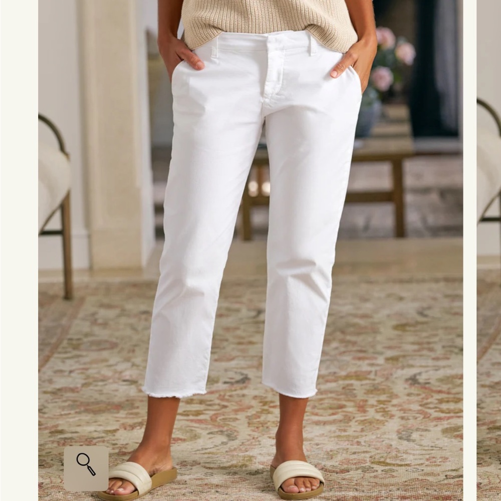 Frank & Eileen Wicklow Italian chino white ( chalk) pants, size 4